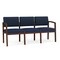 Lesro 3 Seat Tandem Seating W/ No Center Arms, 65 in W 26 in L 31.5 in H, Lenox Series LW3101 - alternate 1